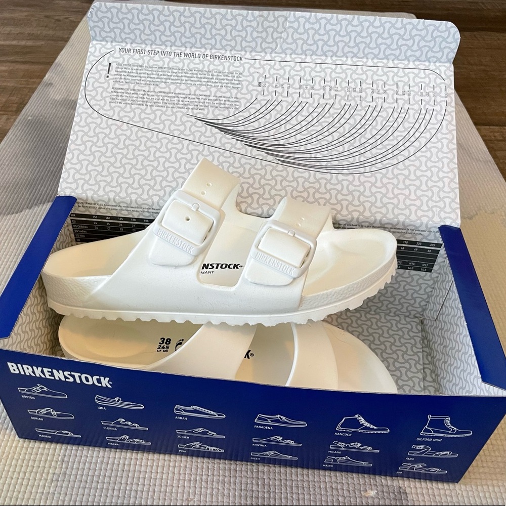 NWT white water proof birkenstocks!